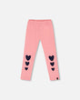 Organic Cotton Legging With Knee Print Pink | Deux par Deux | Jenni Kidz