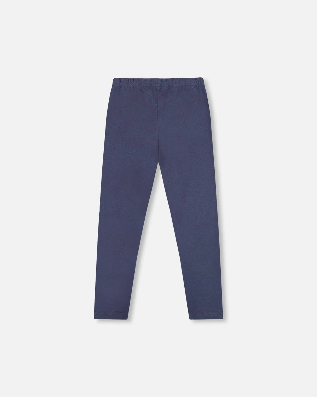 Organic Cotton Leggings Navy Blue With Hearts | Deux par Deux | Jenni Kidz