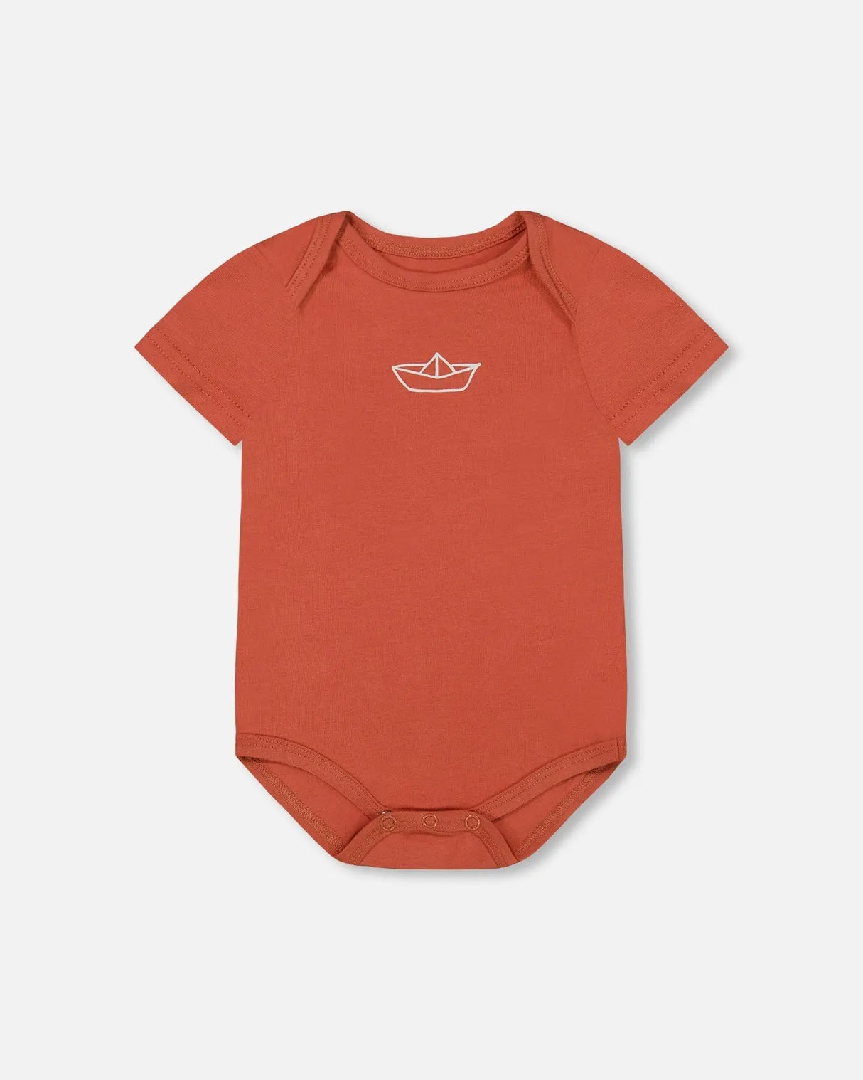 Organic Cotton Onesie Terracotta | Deux par Deux | Jenni Kidz