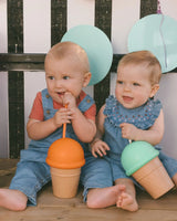 Organic Cotton Onesie Terracotta | Deux par Deux | Jenni Kidz