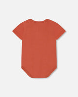 Organic Cotton Onesie Terracotta | Deux par Deux | Jenni Kidz