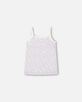 Organic Cotton Tank Top Lilac Printed Little Flowers | Deux par Deux | Jenni Kidz