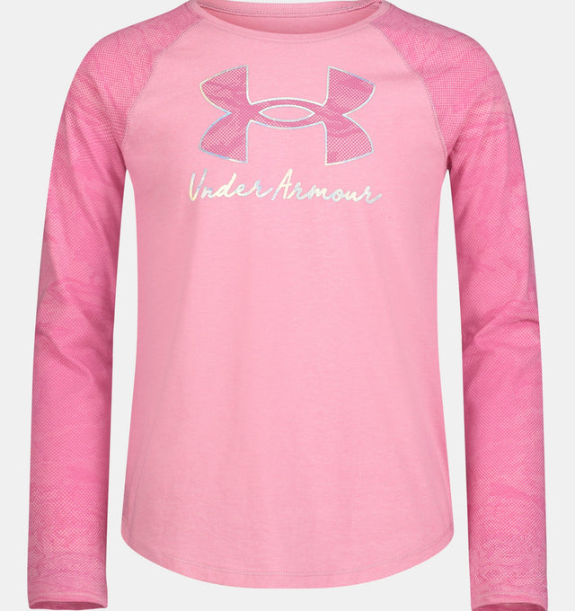 Girls' UA Halftone Raglan Long Sleeve | Under Armour - Jenni Kidz