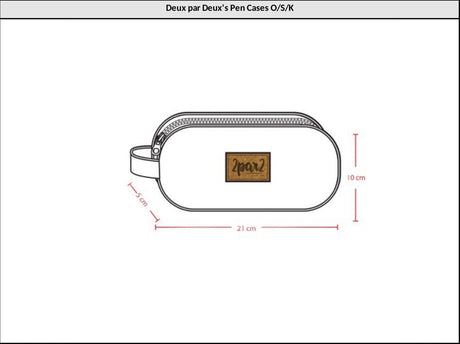 Deux par Deux double pencil case in blue and beige gradient, view 6