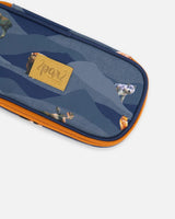 Pencil Case Navy Printed Moutains Animals | Deux par Deux | Jenni Kidz