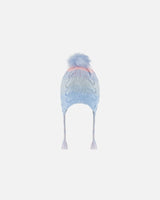 Peruvian Knit Hat Air Blue And Light Pink | Deux par Deux | Jenni Kidz