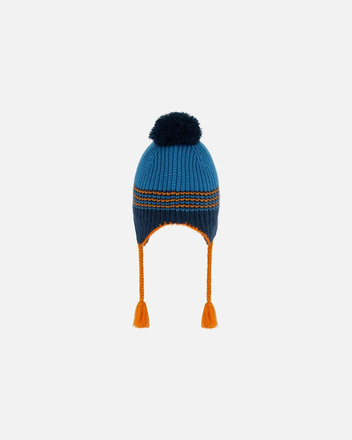 Peruvian Knit Hat Blue And Orange | Deux par Deux | Jenni Kidz