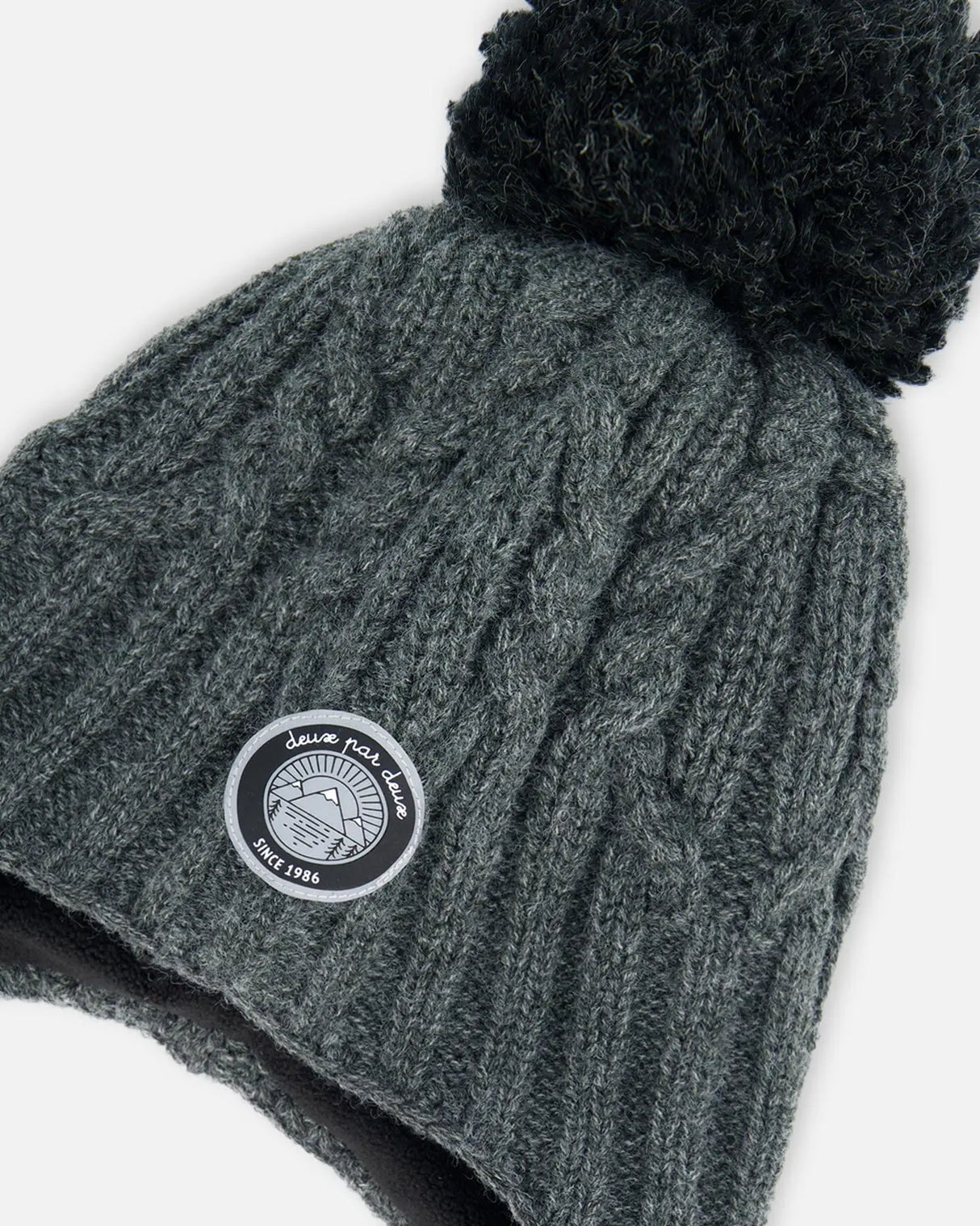 Peruvian Knit Hat Dark Gray | Deux par Deux | Jenni Kidz