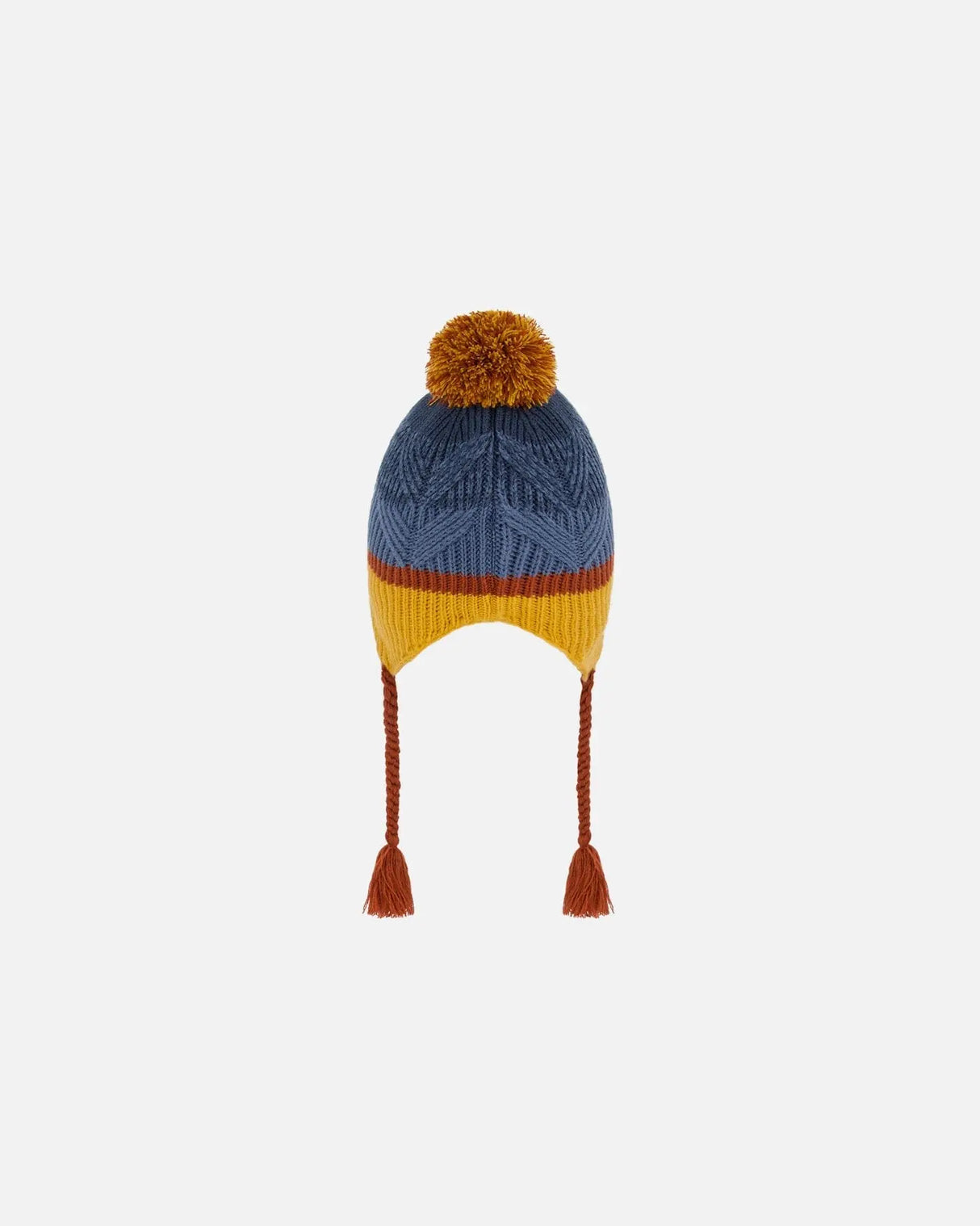 Peruvian Knit Hat Gradient Navy And Yellow | Deux par Deux | Jenni Kidz