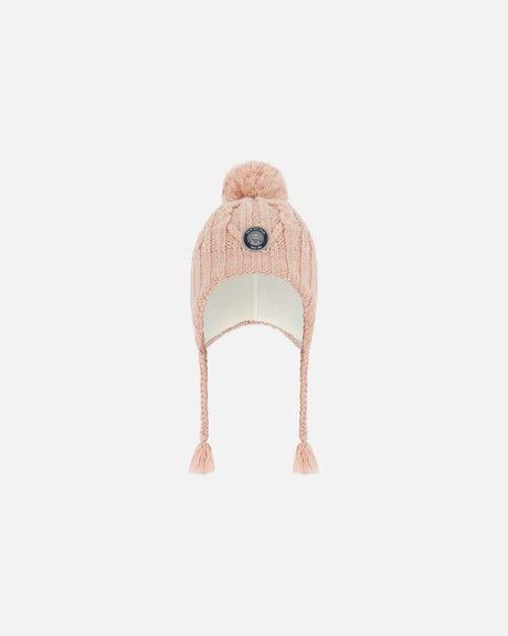 Peruvian Knit Hat Light Pink | Deux par Deux | Jenni Kidz