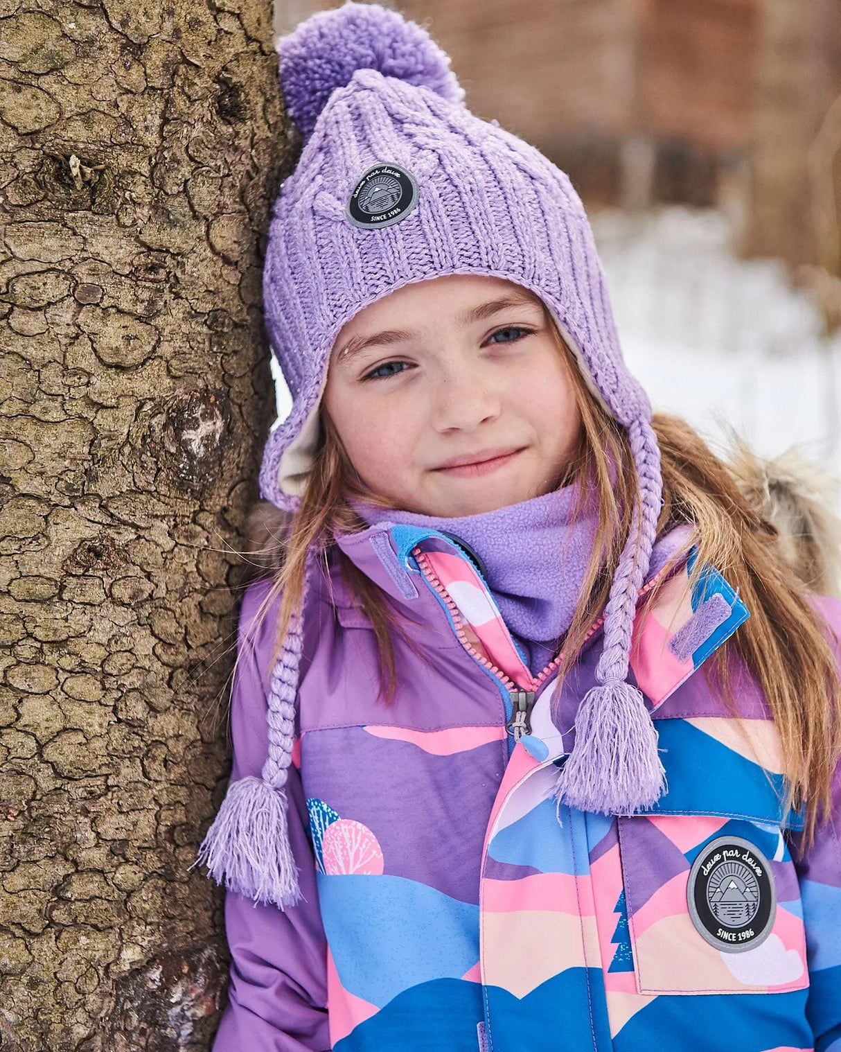 Peruvian Knit Hat Purple | Deux par Deux | Jenni Kidz