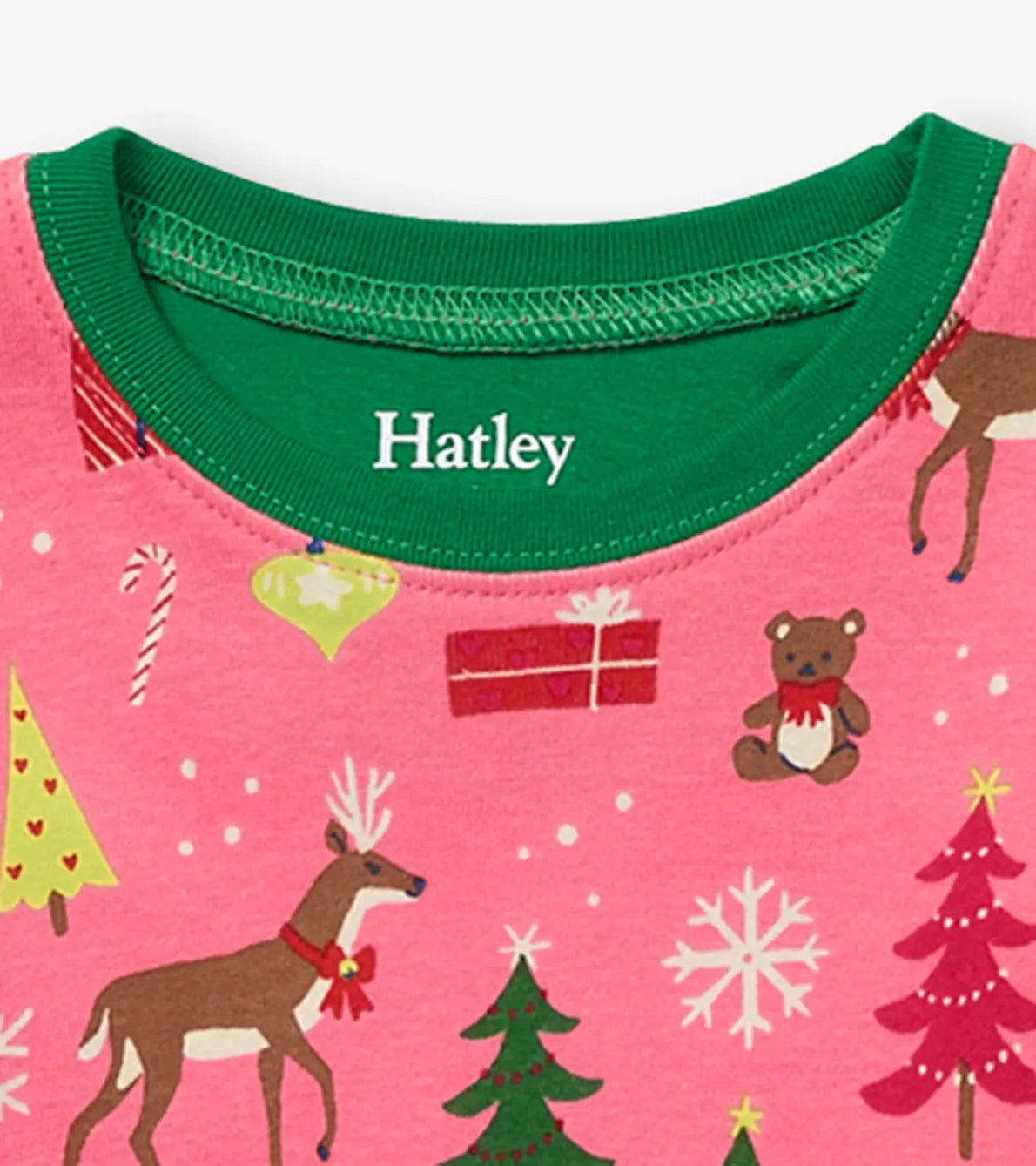 Pink Christmas Kids Organic Cotton Pajama Set | Hatley | Hatley | Jenni Kidz