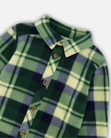 Polar Fleece Shirt Plaid Green | Deux par Deux | Jenni Kidz