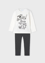 Polka Dot Leggings Set Girl - Marino| Mayoral | Mayoral | Jenni Kidz