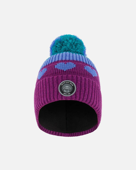 Pompom Knit Hat Gradient Mauve | Deux par Deux | Jenni Kidz