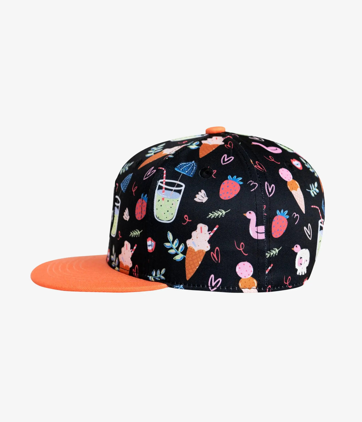 Poolside Snapback Hat - Black | Headster | Headster | Jenni Kidz