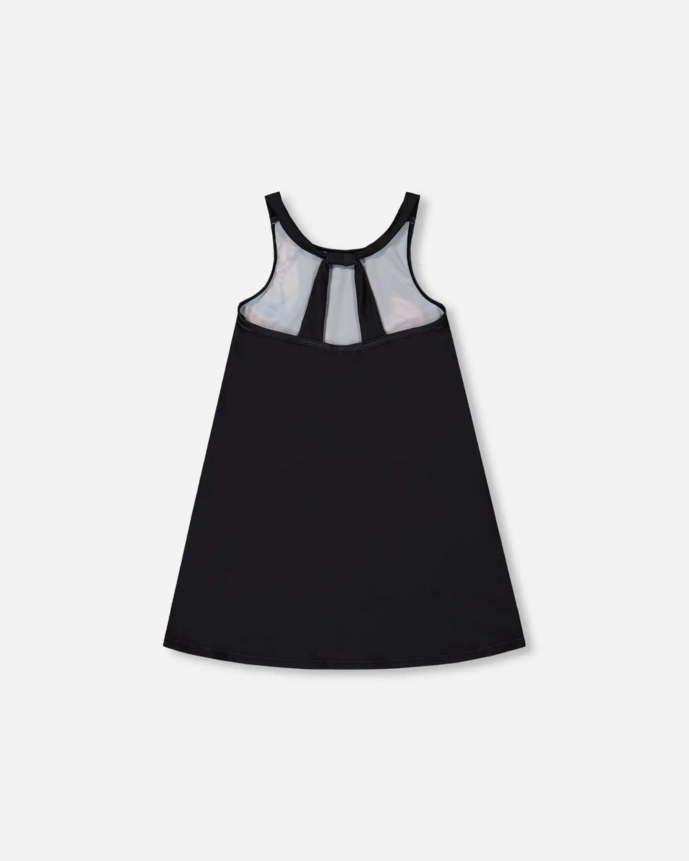 Printed Beach Dress Black And Multicolored Butterflies | Deux par Deux | Jenni Kidz