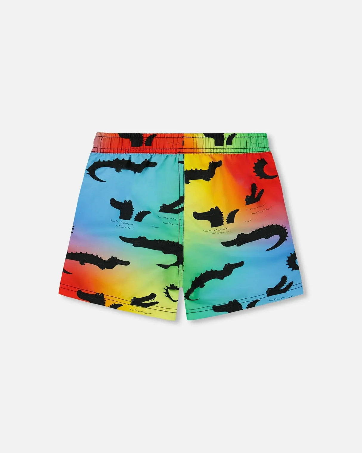 Printed Boardshorts Multicolored Crocodile | Deux par Deux | Jenni Kidz