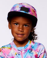 Printed Cap Butterflies On Multicolored And Black Background | Deux par Deux | Jenni Kidz