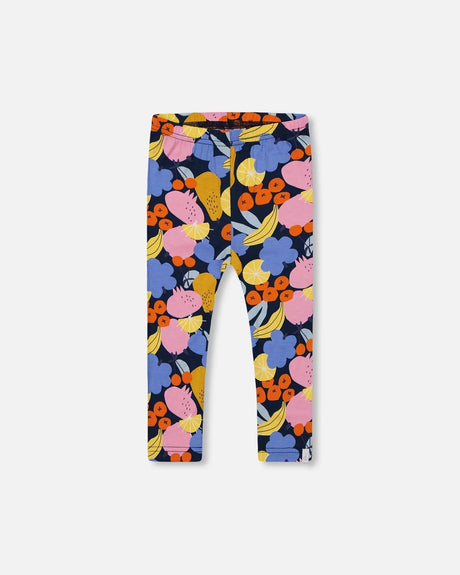 Printed Capri Leggings Multicolored | Deux par Deux | Jenni Kidz