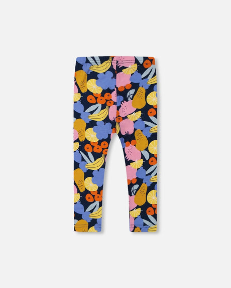 Printed Capri Leggings Multicolored | Deux par Deux | Jenni Kidz