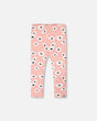 Printed Leggings Pink With White Flowers | Deux par Deux | Jenni Kidz