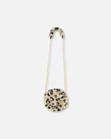 Printed Leopard Faux Fur Shoulder Bag | Deux par Deux | Jenni Kidz