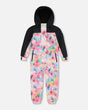Printed Mid-Season One-Piece Outerwear Butterflies On Multicolored And Black Background | Deux par Deux | Jenni Kidz