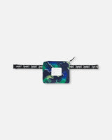 Printed Packable Windbreaker Blue And Green Dino On Navy | Deux par Deux | Jenni Kidz