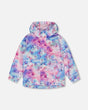 Printed Packable Windbreaker Butterflies On Multicolored Background | Deux par Deux | Jenni Kidz