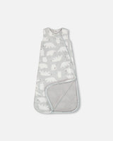 Printed Plush Sleep Sack Gray With Polar Bears | Deux par Deux | Jenni Kidz