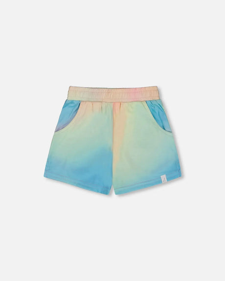 Printed Short Multicolored Tie Dye | Deux par Deux | Jenni Kidz