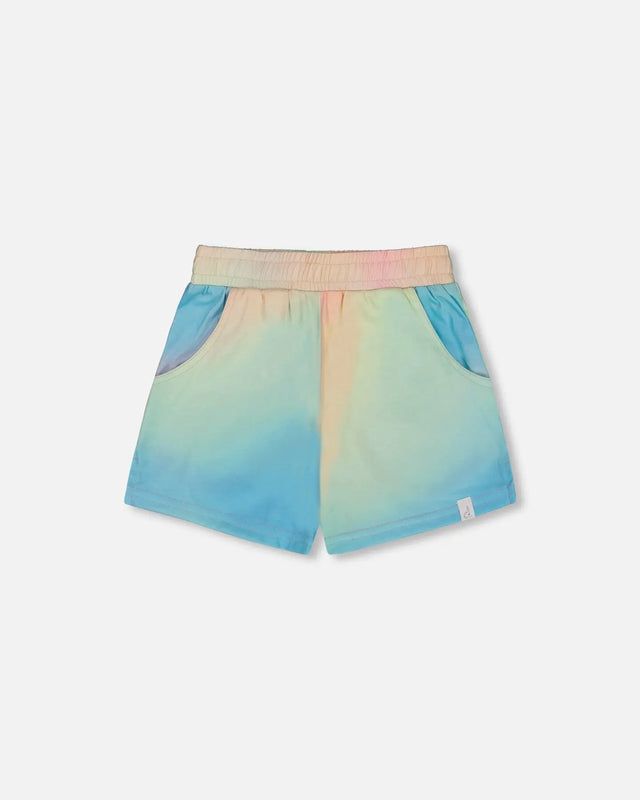 Printed Short Multicolored Tie Dye | Deux par Deux | Jenni Kidz