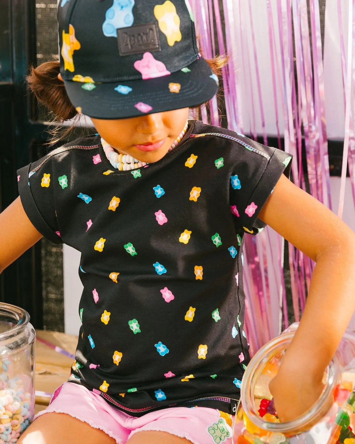 Printed Short Multicolored Tie Dye | Deux par Deux | Jenni Kidz