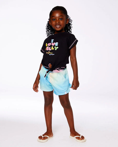 Printed Short Multicolored Tie Dye | Deux par Deux | Jenni Kidz