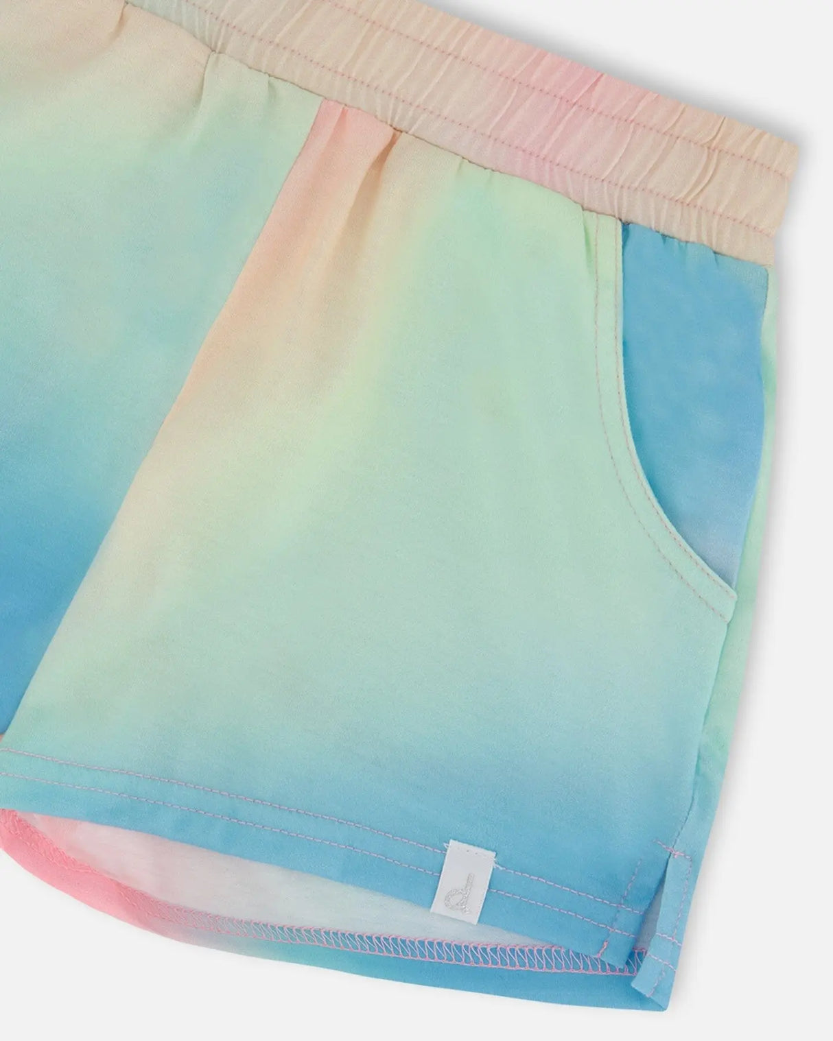 Printed Short Multicolored Tie Dye | Deux par Deux | Jenni Kidz