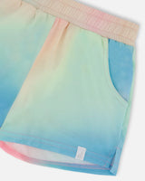 Printed Short Multicolored Tie Dye | Deux par Deux | Jenni Kidz