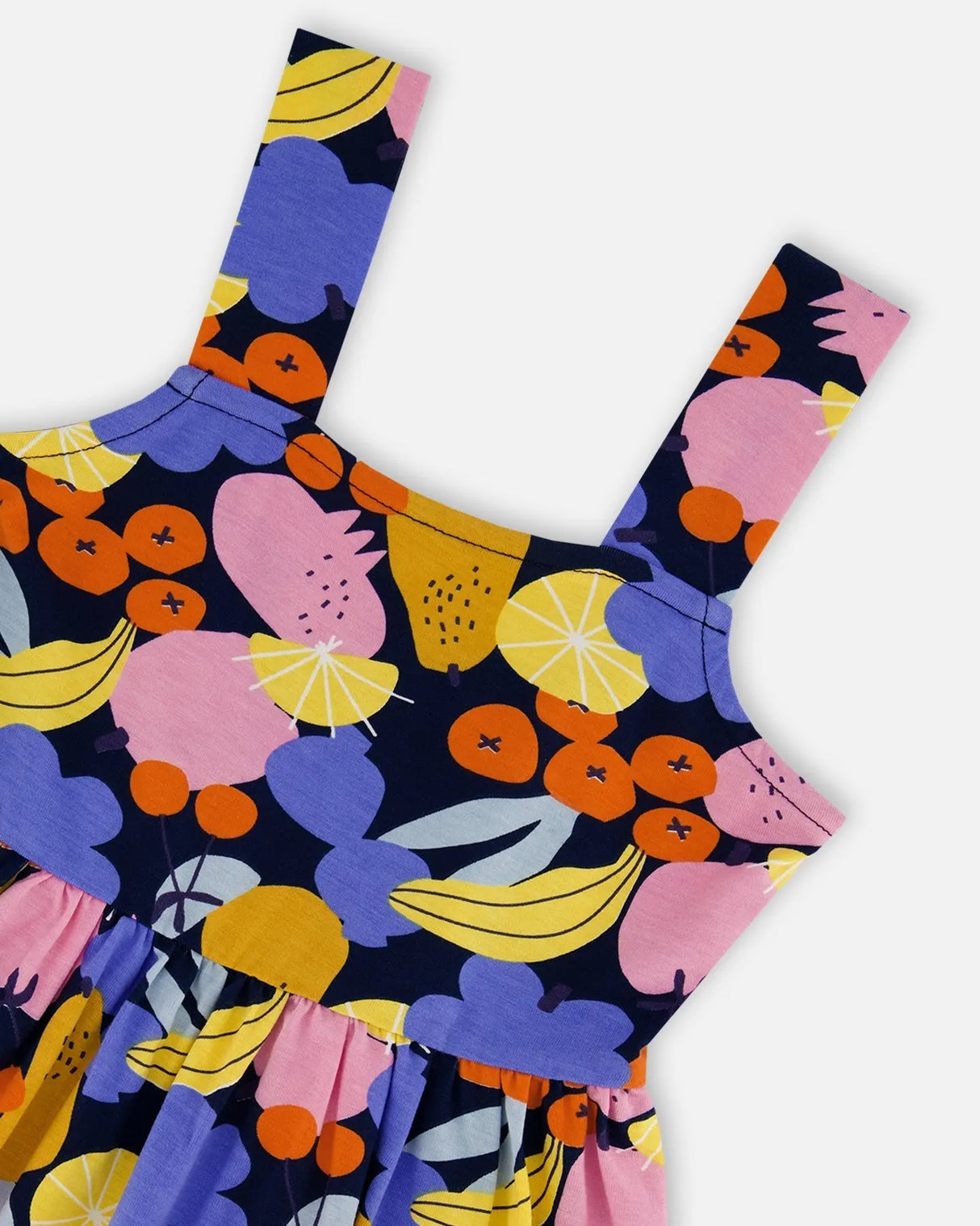 Printed Sleeveless Dress Multicolored | Deux par Deux | Jenni Kidz