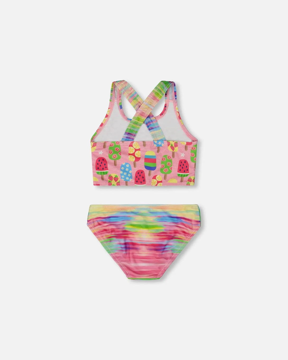 Printed Two-Piece Swimsuit Multicolored | Deux par Deux | Jenni Kidz