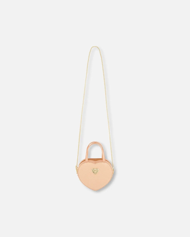 Pu Heart Bag Light Pink | Deux par Deux | Jenni Kidz