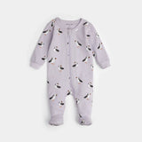 Puffin Print on Pale Lilac Sleeper | Petit Lem | Petit Lem | Jenni Kidz