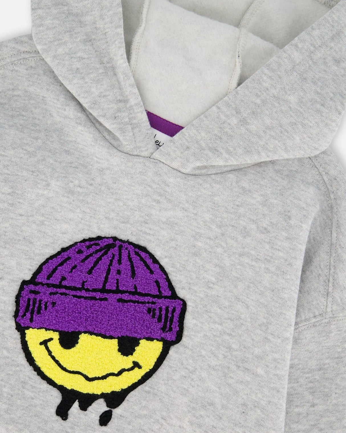 Pullover Fleece Hooded Sweatshirt Light Heather Gray | Deux par Deux | Jenni Kidz