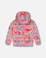 Quilted Jacket Printed Marble | Deux par Deux | Jenni Kidz