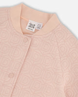 Quilted Long Sleeve Overshirt Light Pink | Deux par Deux | Jenni Kidz