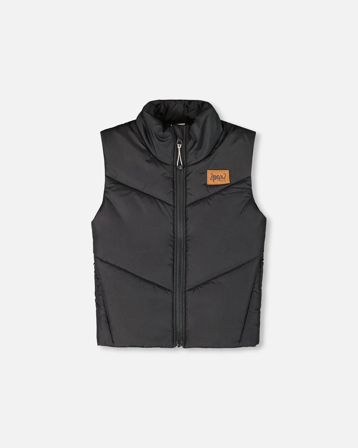 Quilted Mid-Season Sleeveless Vest Black | Deux par Deux | Jenni Kidz