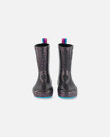 Rain Boots Glitter Black | Deux par Deux | Jenni Kidz