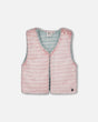 Reversible Faux Fur Vest Pink And Turquoise | Deux par Deux | Jenni Kidz