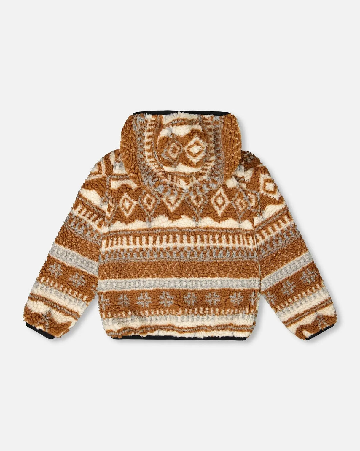 Reversible Mid-Season Jacket Brown Pecan | Deux par Deux | Jenni Kidz