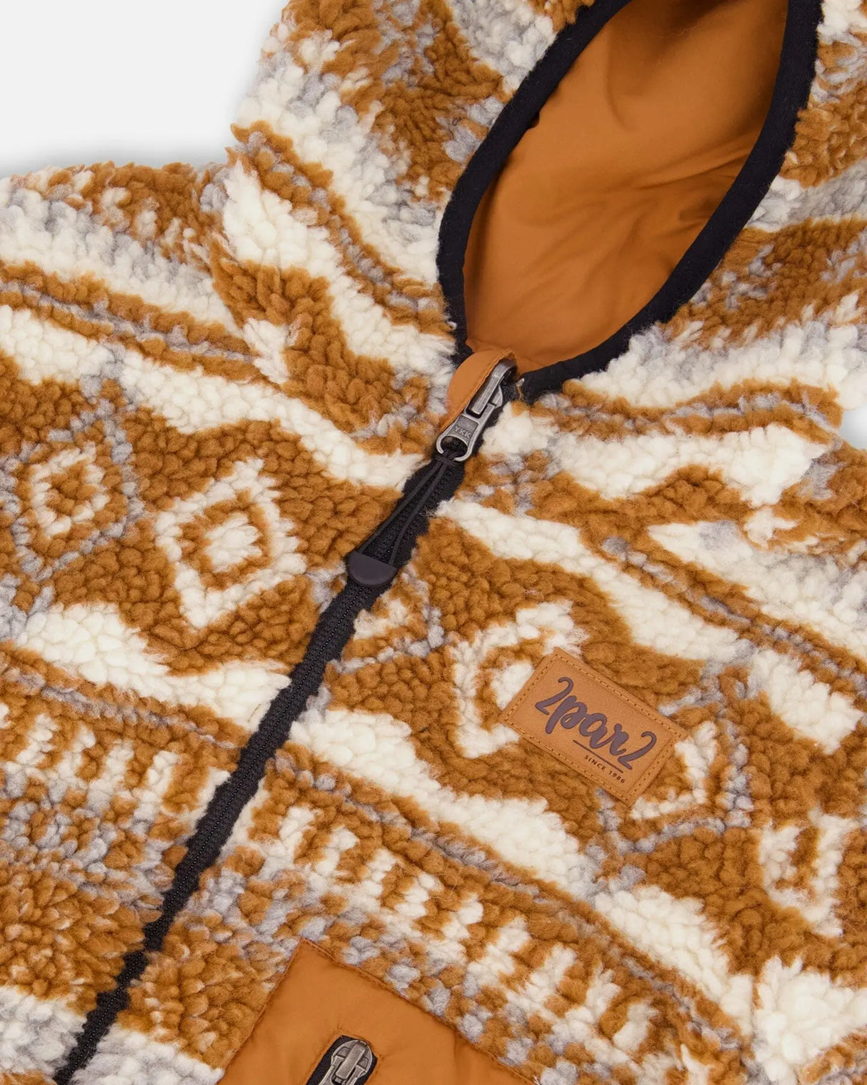 Reversible Mid-Season Jacket Brown Pecan | Deux par Deux | Jenni Kidz