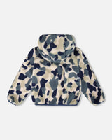 Reversible Mid-Season Jacket Navy Blue | Deux par Deux | Jenni Kidz